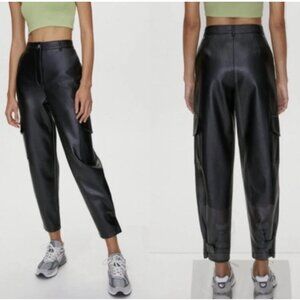 Wilfred Free Aritzia The Modern Vegan Leather High Rise Cargo Pants